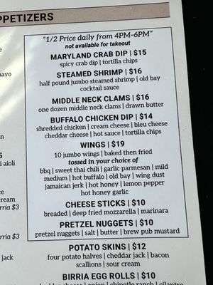 Menu photo 1 White Rose Bar and Grill York, PA