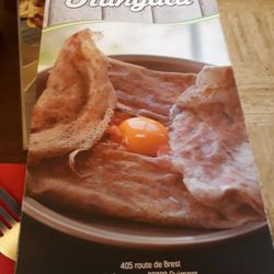 Crêperie Aux Gorges Du Stangala - La carte