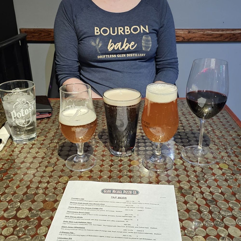 Glass Nickel Pizza Co. Madison East - Beers 4 babes! - Pizza Near Me - Madison, Wisconsin Glass Nickel Pizza Co. Madison East - Beers 4 babes! - Pizza Near Me - Madison, Wisconsin