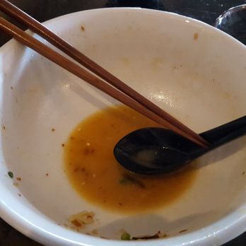 Michi Ramen - I can't believed that I finished my bowl before taking a pic.  It was too good to put down the utensils - Ramen Near Me - Austin, Texas