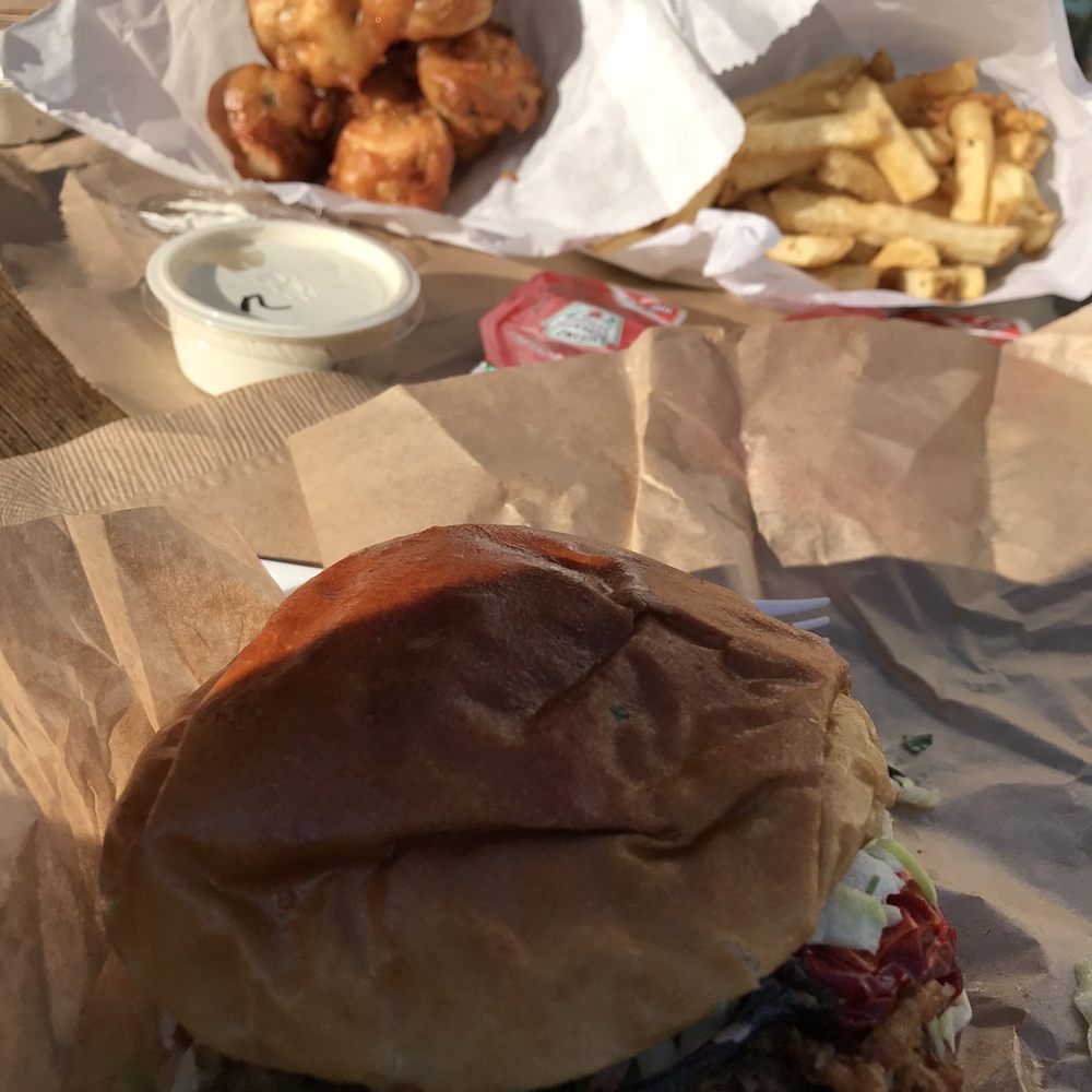 Uneeda Burger - Big Star burgee w veggie tempura and fries - Burgers Near Me - Seattle, Washington