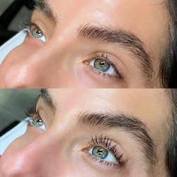 Allure Faces - Lash lift, before and after