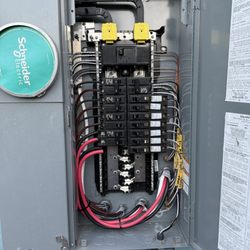 Precision Power Pros Electrical - main service panel 200 amp solar ready with arc fault breaker