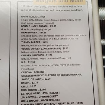 The Happy Hound  - Menu - Hot Dogs Near Me - Los Gatos, California