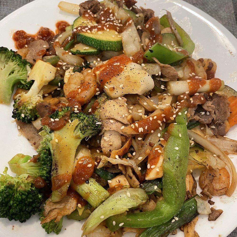 Veggies and meats! Low carb/keto friendly sauces too
