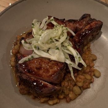 Husk - GA Pork Ribeye, Heirloom Baked Beans, Fennel - American Near Me - Charleston, South Carolina
