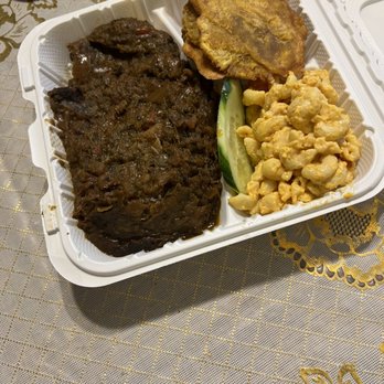 Gi’s Resto - Plantain, macaroni salad, legume - Caribbean Near Me - Chestnut Ridge, New York
