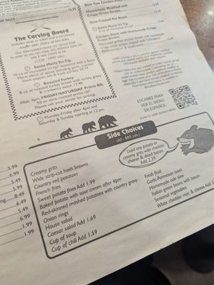 Menu photo 1 Black Bear Diner Tonopah Tonopah, AZ
