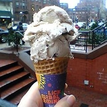 Ben & Jerry’s - free cone day ~ cherry garcia on a cone - Ice Cream & Frozen Yogurt Near Me - Boston, Massachusetts