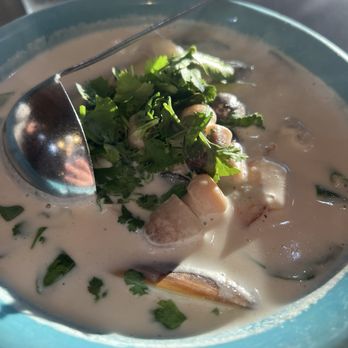 Natalee Thai Restaurant - Tom Ka seafood Soup - Thai Near Me - Los Angeles, California