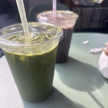 Matcha Magic - We got a strawberry matcha and a purple rain matcha! - Coffee & Tea Near Me - Redmond, Washington