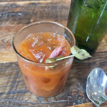 Husk - Bloody Mary (very heavy on the vinegar taste - it was hard to drink) - Southern Near Me - Nashville, Tennessee Husk - Bloody Mary (very heavy on the vinegar taste - it was hard to drink) - Southern Near Me - Nashville, Tennessee