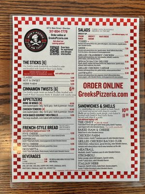 Menu photo 3 Greek's Pizzeria Sheridan, IN Menu photo 3 Greek's Pizzeria Sheridan, IN