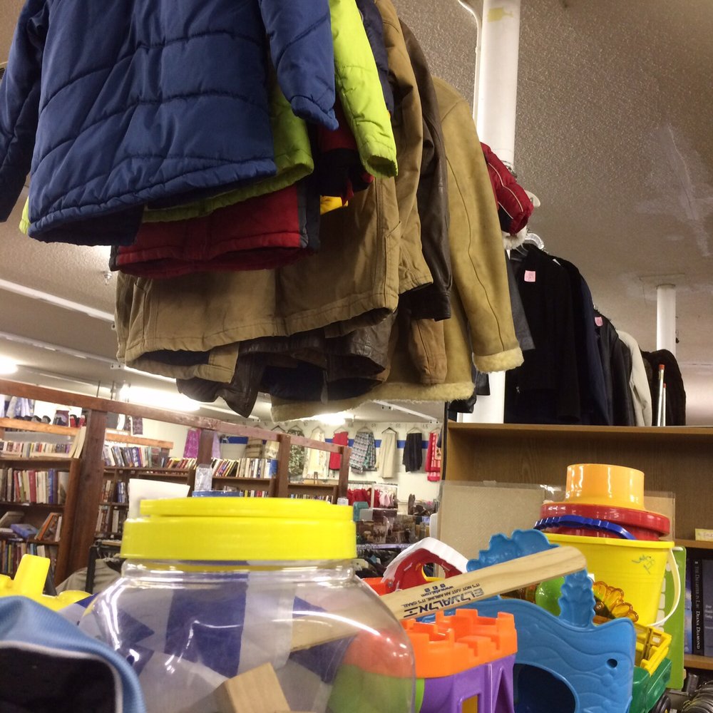 Better Bargains Thrift Store - kids coats hanging high up - Thrift Stores Near Me - Portland, Oregon Better Bargains Thrift Store - kids coats hanging high up - Thrift Stores Near Me - Portland, Oregon