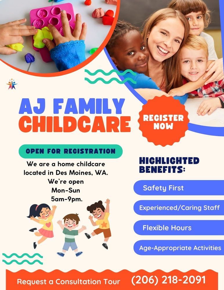 AJ Family Childcare - childcare center in Des Moines, WA