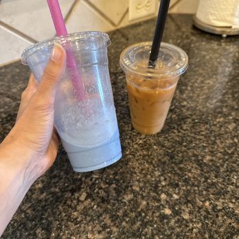 Wildberry - Wave runner smoothie for my daughter and iced coffee for me.... - Juice Bars & Smoothies Near Me - Fayetteville, Arkansas Wildberry - Wave runner smoothie for my daughter and iced coffee for me.... - Juice Bars & Smoothies Near Me - Fayetteville, Arkansas