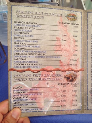 Menu photo 8 El Rincón de la Morena Cádiz, CA