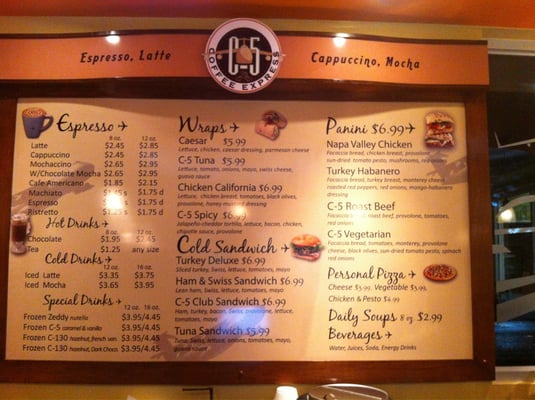 Menu photo 1 C-5 Coffee Express Aguadilla, PR