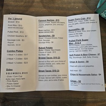 Nueces Brewing - Inside of menu - Breweries Near Me - Corpus Christi, Texas