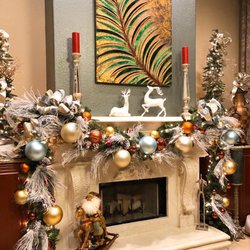 Dz Design Interiors - Custom mantle garland