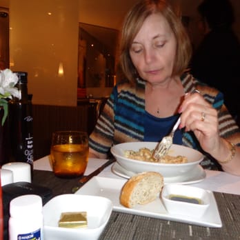 Canaletto - Enjoying Gnocchi Alfredo - Italian Near Me - Fort Lauderdale, Florida