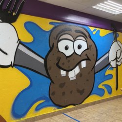 Wimbos Crazy Potatoes - Interior wall art in dining area
