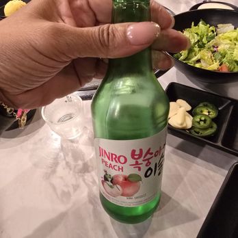 Ribs & Co - Jinro Chamisul Peach Sake - Korean Near Me - La Mirada, California