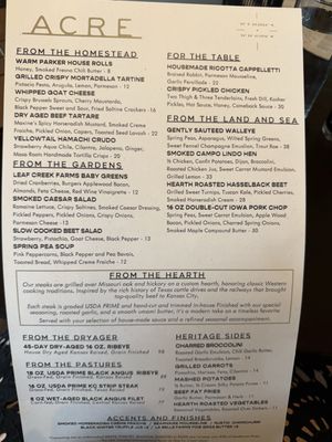Menu photo 1 Acre Restaurants Parkville, MO Menu photo 1 Acre Restaurants Parkville, MO
