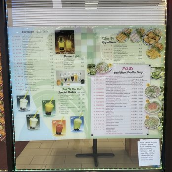 Thanh Loi Noodles - Menu in the window - Vietnamese Near Me - Salinas, California Thanh Loi Noodles - Menu in the window - Vietnamese Near Me - Salinas, California