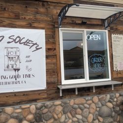 Drip society coffee - Ordering Window (They also have a door to go inside)