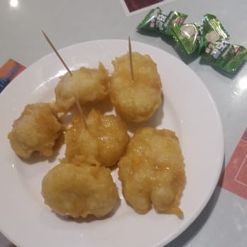 Love Sushi - On the house banana tempura! - Japanese Near Me - Gaithersburg, Maryland