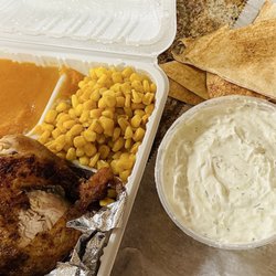 Esperia Grill - Tzatziki +pita, Rotisserie chicken with 2 hot sides