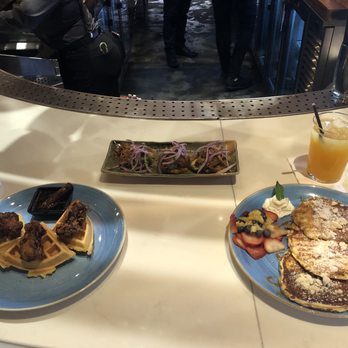 Pisco Y Nazca - Their amazing tostones, chicken and waffles and the pancakes! Amazing brunch menu! - Gastropubs Near Me - Kendall, Florida Pisco Y Nazca - Their amazing tostones, chicken and waffles and the pancakes! Amazing brunch menu! - Gastropubs Near Me - Kendall, Florida