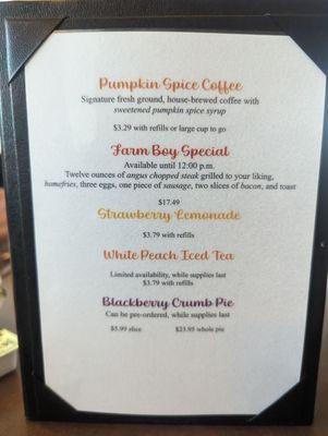 Menu photo 1 Binghams Kingsley, PA Menu photo 1 Binghams Kingsley, PA