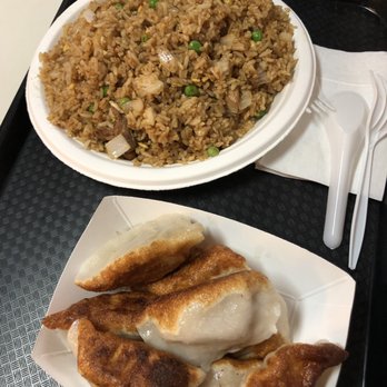 Beijing Dumpling House - Chicken Fried Rice and Pan Fried Chive and Pork Dumplings - Bubble Tea Near Me - Jamaica, New York