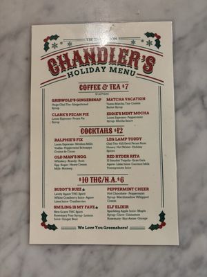 Menu photo 1 Chandlers Greensboro, NC Menu photo 1 Chandlers Greensboro, NC