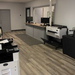Computer Ties - Work area at CTi Tech Plaza, home of Computer Ties, in Jackson, Michigan.