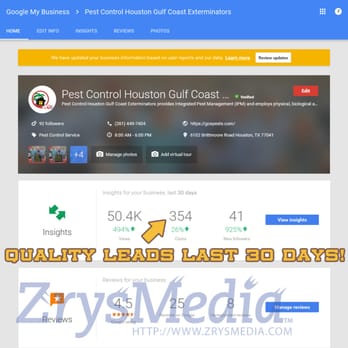 Zrysmedia - Over 300 quality leads delivered to our Pest Control Client within 30 days from Google Local alone! - Web Design Near Me - Sacramento, California Zrysmedia - Over 300 quality leads delivered to our Pest Control Client within 30 days from Google Local alone! - Web Design Near Me - Sacramento, California