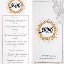 Brows by Niki - Brochure of services