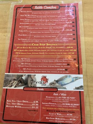 Menu photo 8 Crab Stop II Daytona Beach, FL Menu photo 8 Crab Stop II Daytona Beach, FL