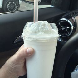 Coconut smoothie is delicious and refreshing