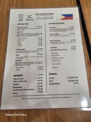 Menu photo 7 Kusina Jacksonville, FL