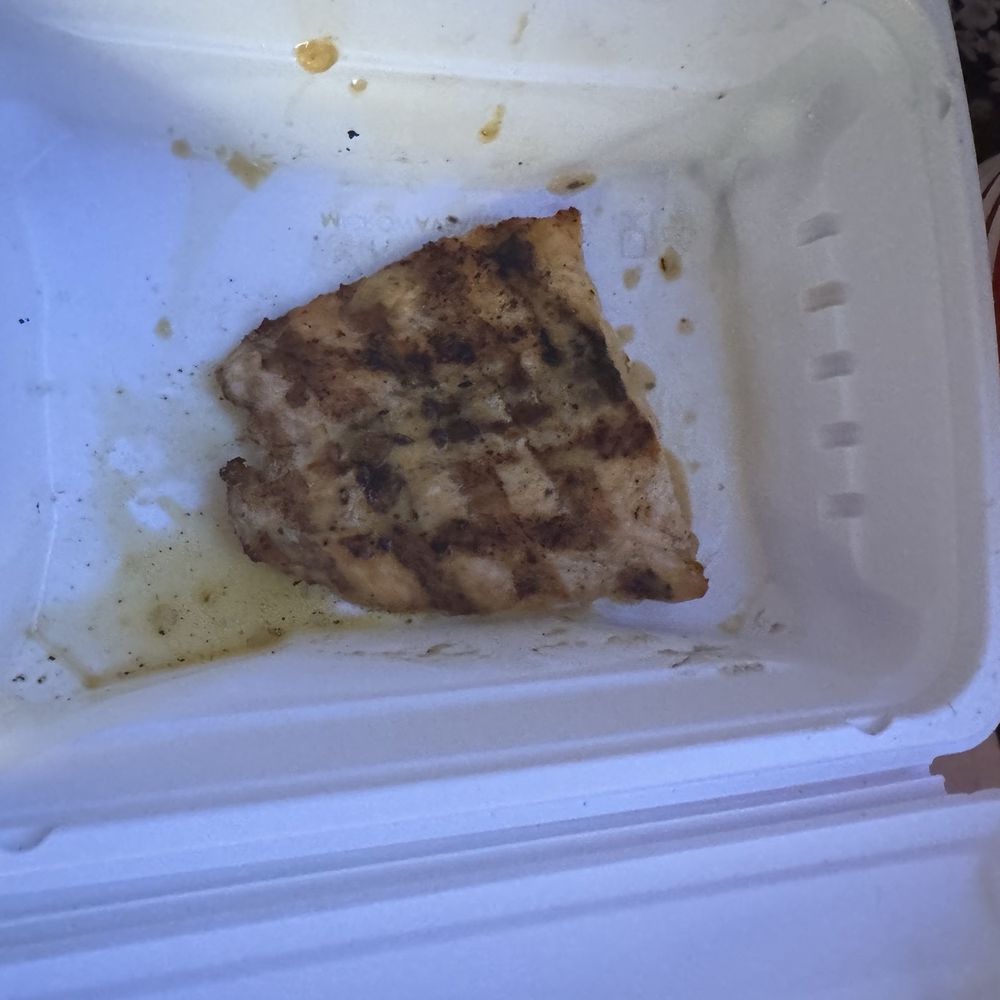 California Fish Grill - The $8 side of salmon.  It looks larger in the photo. - Seafood Near Me - Gardena, California