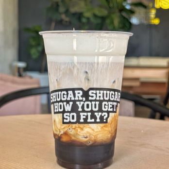 Shugar Shack - Iced Lavender Cafe Au Lait (Instagram: foodwithbros) - Desserts Near Me - Huntington Beach, California Shugar Shack - Iced Lavender Cafe Au Lait (Instagram: foodwithbros) - Desserts Near Me - Huntington Beach, California