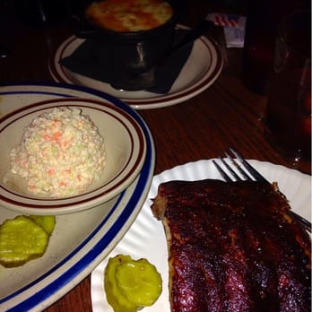 Bub City - Baby Back Ribs, Cole Slaw and Spoon Bread (item in the back) - Barbeque Near Me - Chicago, Illinois Bub City - Baby Back Ribs, Cole Slaw and Spoon Bread (item in the back) - Barbeque Near Me - Chicago, Illinois