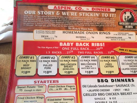 Menu photo 6 Hickory House Ribs Aspen, CO Menu photo 6 Hickory House Ribs Aspen, CO