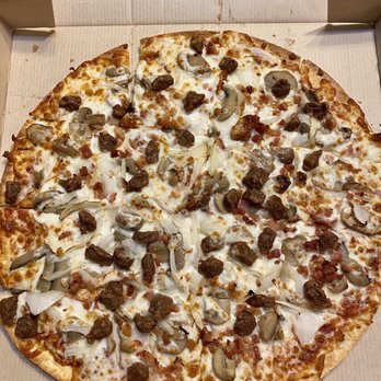 Little Caesar's Pizza - Custom made thin crust pizza...bacon, mushrooms... - Pizza Near Me - Alice, Texas Little Caesar's Pizza - Custom made thin crust pizza...bacon, mushrooms... - Pizza Near Me - Alice, Texas