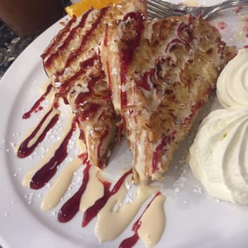 Ball Square Cafe - Coconut Macaroon French Toast with Raspberry Drizzle - Breakfast & Brunch Near Me - Somerville, Massachusetts
