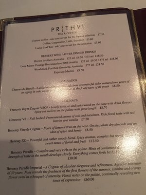 Menu photo 2 Prithvi Cheltenham, GLS
