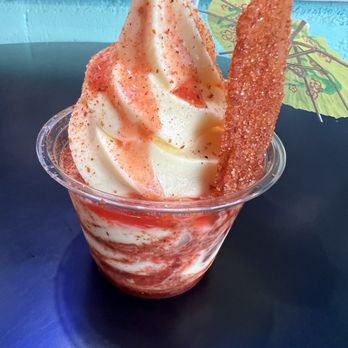 Great Shakes - Pineapple Dole Whip with chamoy and tahin - Ice Cream & Frozen Yogurt Near Me - Palm Springs, California Great Shakes - Pineapple Dole Whip with chamoy and tahin - Ice Cream & Frozen Yogurt Near Me - Palm Springs, California
